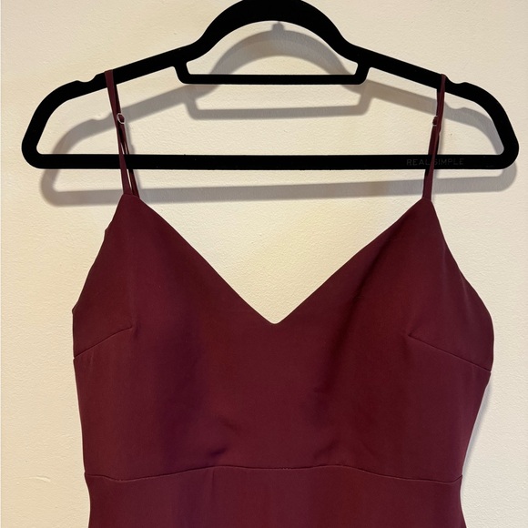 Birdy Grey bridesmaids dress Devin style in Cabernet color chiffon size Large - Picture 4 of 8